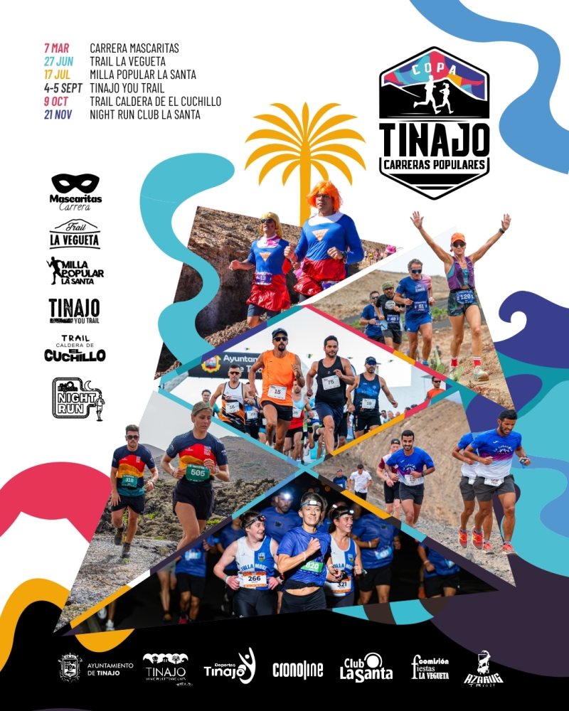 COPA CARRERAS POPULARES MUNICIPIO DE TINAJO 2026  - Inscríbete