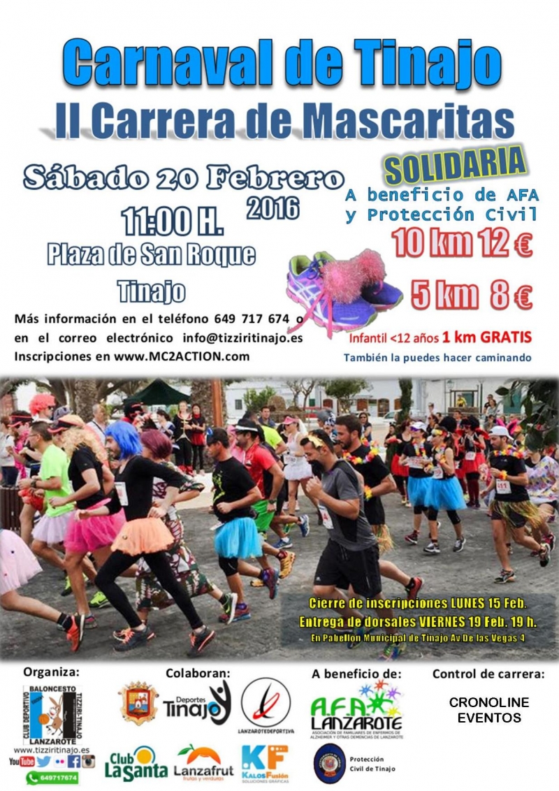 II CARRERA DE MASCARITAS TINAJO  - Register
