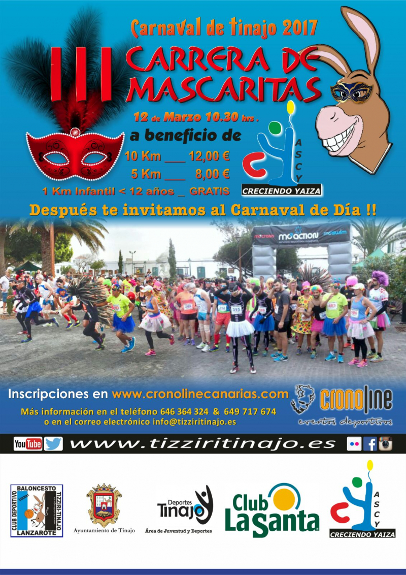 III CARRERA DE MASCARITAS TINAJO - Inscris-toi