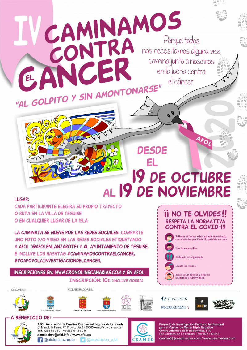 IV CAMINAMOS CONTRA EL CÁNCER - Inscríbete IV CAMINAMOS CONTRA EL CÁNCER - Inscríbete